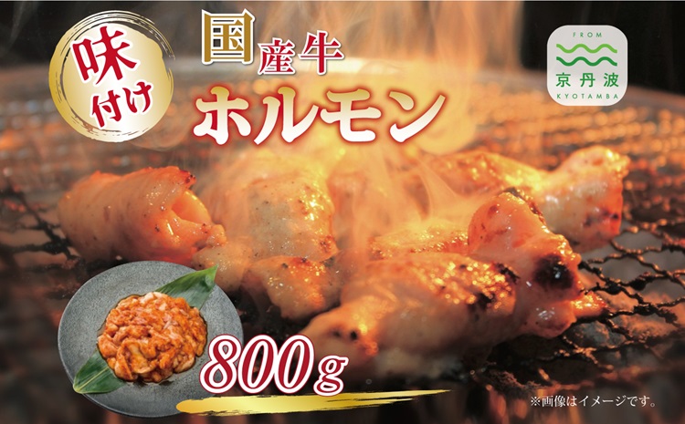 【2026年1月中旬以降発送】国産牛ホルモン ホソ味付け 800g 人気商品 国産牛 ホルモン 特製たれ 味付け 焼肉 バーベキュー 京都 丹波 いづつ屋 ※北海道・沖縄・その他離島への配送不可 [014IZ001]