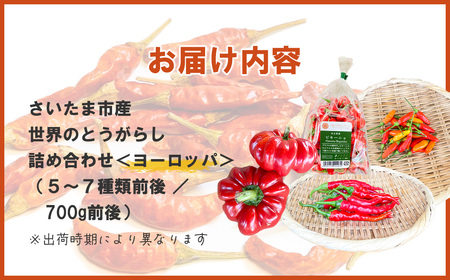 【十色とうがらしファーム】世界のとうがらし詰合せ＜ヨーロッパ＞　【11100-0811】