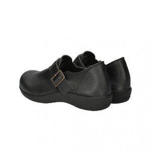 ベルトコンフォートシューズ｜ブラック S(23.0cm) レディース スリッポン 幅広 甲高 外反母趾 ゆったり幅 大人気 靴