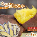 【ふるさと納税】冷凍 焼き芋 紅はるか Lサイズ ハーフカット 6個 計約900g | 芋 さつまいも 焼き芋 紅はるか 甘藷 やきいも お試しサイズ