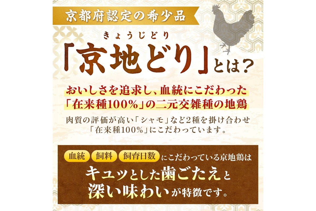 【限定200】至福の食べ比べ！希少品種！京丹後産 京地どり もも肉＆むね肉 計1kg　YK00528
