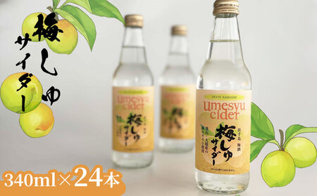 fn-10-043 梅しゅサイダー 340ml×24本 振興開発