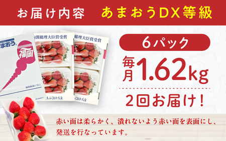 【2回定期便】 あまおうG等級 3ケース（270g×6パック） / あまおう　あまおう　あまおう　あまおう　あまおう　あまおう　あまおう [AFAB085]