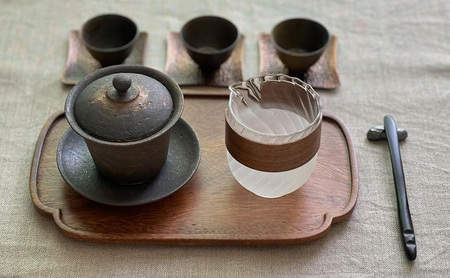 彫金 ピーナッツ箸置き4個 シルバー925 ペーパーウエイト 茶杓置き 蓋置