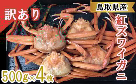 鳥取県産 訳あり蒸し紅ずわいがに 4枚【ズワイガニ ずわいがに 紅ズワイガニ 紅ずわい カニ かに 蒸しガニ 訳あり 早期受付 季節限定 カニしゃぶ 冷蔵配送 お祝い お歳暮 お年賀 プレゼント ゆで蟹 焼きがに ギフト お取り寄せ 山陰 鳥取県 境港産】