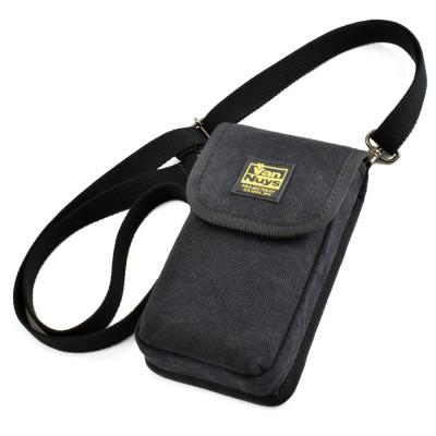 ふるさと納税 松茂町 VanNuys スマホが2台入るスマホショルダー 【2WAYショルダーベルト付属】 (ブラック)