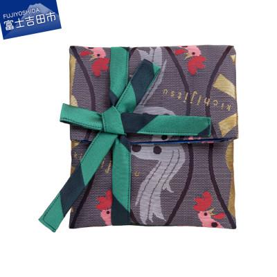 ふるさと納税 富士吉田市 御朱印帳袋 「ごいっしょぶくろ (あさ 紺)」 日本製 小物入れとしてもお使いいただけます