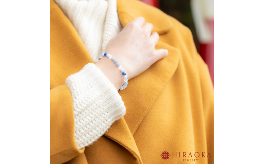 良縁を引き寄せれるように♪縁招きパワーストーンブレスレット(縁結び04)･6mm玉 (18.6cm) 18.6cm