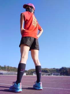 コンプレッション スポーツ ソックス ブラック 23～25cm 1足 ／RunNext スポーツ用品 着圧機能 靴下 サポート ランニング サイクリング ハイキング ドライブ ドライバー デスクワーク むくみ 軽減 奈良県 葛城市【next024】