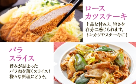 豚肉食べ比べセット 豚ロース 豚バラ 岐阜県産 豚肉食べ比べセット【1kg(各500g)】
