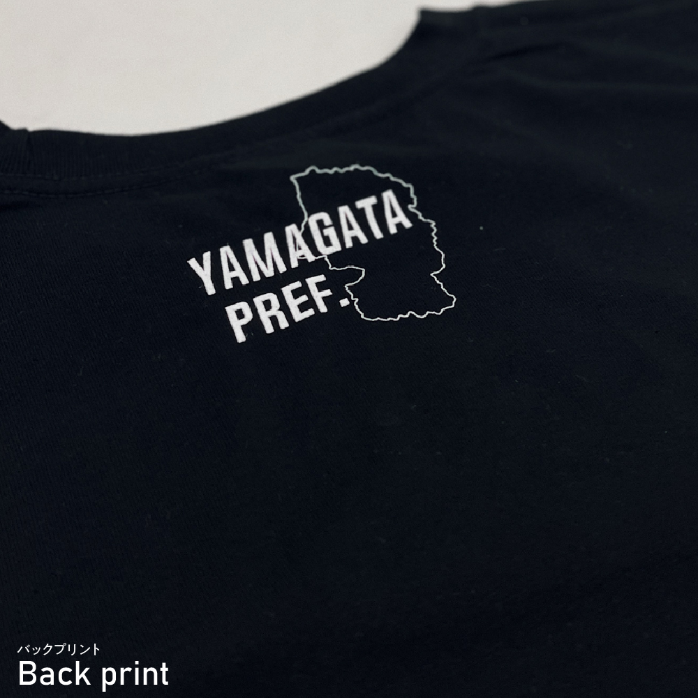 東根市 マンホールＴシャツ(黒)　Lサイズ　hi004-hi050-002r-l