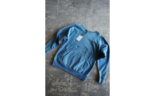 
             [HAM IAM]【数量限定】本藍染めスウェットシャツ　あい(ブルー系)【M/L/XL】| スウェット トレーナー 染物 おしゃれ 送料無料 東京 八王子
          