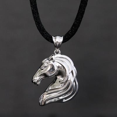 ふるさと納税 山梨市 SV925 馬 無垢ペンダント【重さ25g・長さ50cm】 |  | 03