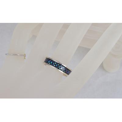 ふるさと納税 京都市 【嵯峩螺鈿野村】グラデーションリング|京都 老舗 伝統工芸 漆器 ジュエリー |  | 02