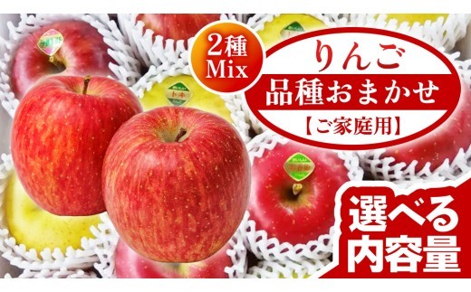 
                  【ご家庭用】りんご 品種おまかせ 2種Mix 【選べる内容量】3kg 5kg リンゴ 林檎 果物 フルーツ 岩手 詰め合わせ 詰合せ くだもの 旬 ワケアリ 訳あり 先行予約 特別栽培
                
