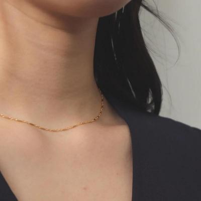 ふるさと納税 渋谷区 【LENERAオリジナルネックレス】plano necklace / 14kgf(40cm)