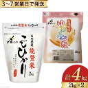 【ふるさと納税】【期間限定発送】 米 令和6年 能登米 こしひかり & 石川県産 ゆめみづほ 精米 各 2kg 計 4kg 食べ比べ [中橋商事 石川県 宝達志水町 38601039] お米 白米 ごはん 美味しい コシヒカリ セット 保存 チャック付き レビューキャンペーン