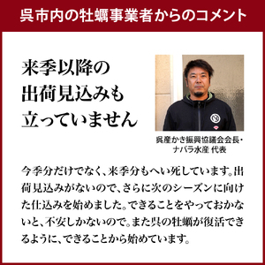 呉市養殖かき事業者支援寄附金　ku000-003-5-r