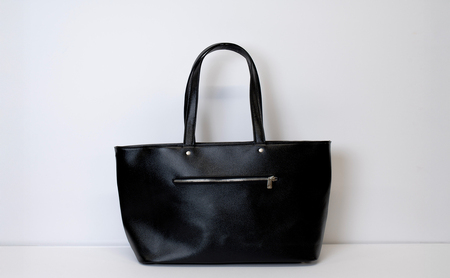 トートバッグ　ブラック (シルバー)  | バッグ 鞄 ファッション 小物 本革 革製品 赤穂市