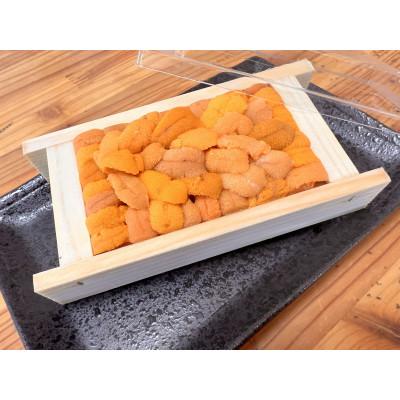 ふるさと納税 網走市 先行予約・オホーツク海の流氷海明け茹で毛蟹2尾で約1kgと網走産バフンウニ1折50g冷蔵便届けセット |  | 01