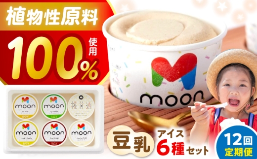 【全12回定期便】 豆乳アイス 6個セット 滋賀県長浜市/田中シビルテック株式会社 [AQBB007]  アイス アイスクリーム 豆乳 バニラアイス  スイーツ おやつ デザート バニラ チョコアイス 抹茶 抹茶アイス ソイラテ ソイ 甘酒 人気 おすすめ 濃厚 大豆 乳製品不使用   手作り ギフト 贈答 プレゼント 卵不使用