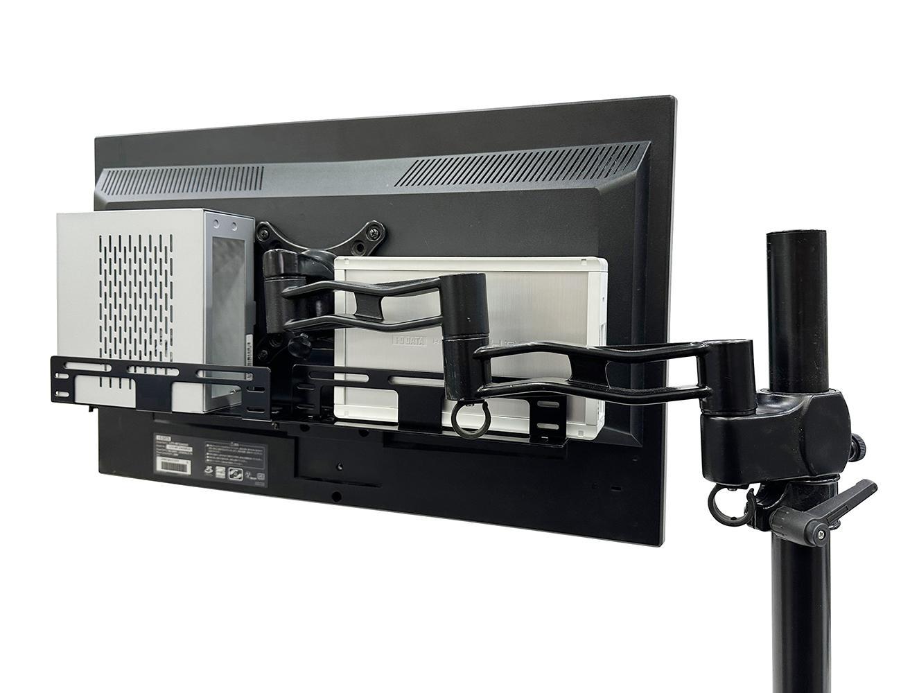 長尾製作所 モニターアーム・VESA対応HDD＆PC収納ホルダー 400