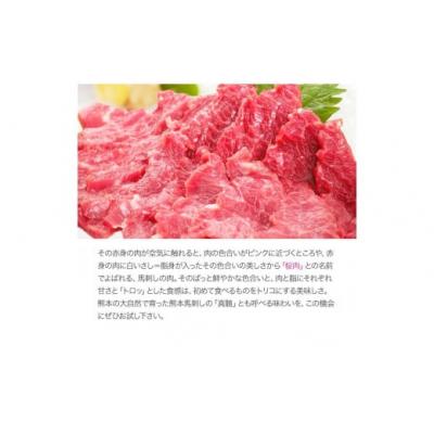 ふるさと納税 氷川町 希少な純国産【熊本肥育】/2年連続農林水産大臣賞受賞 霜降り馬刺し 合計450g(50g×9セット) |  | 02