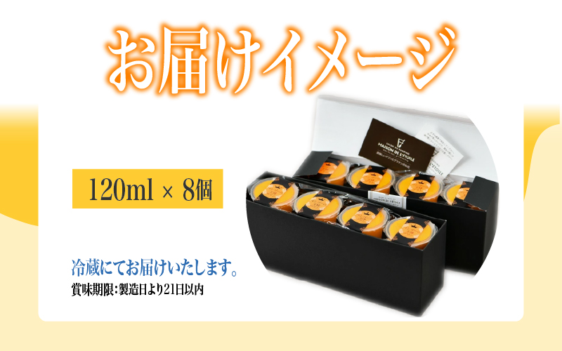 マンゴ－の王様プリン　120ｍｌ×8個入り