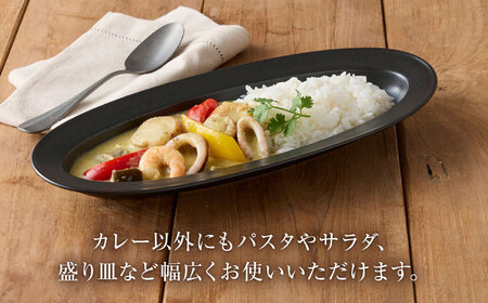 【美濃焼】 miyama.のカレーのうつわ いつものカレー皿 鉄釉 瑞浪市 / ミヤマプランニング 食器 皿 プレート [AZCM057]