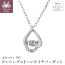 【ふるさと納税】 ネックレス ペンダント レディース ジュエリー アクセサリー ダイヤモンド 0.02ct プラチナ おしゃれ ギフト プレゼント ジュエリーケース付 鑑別書付 保証書付 k074-061