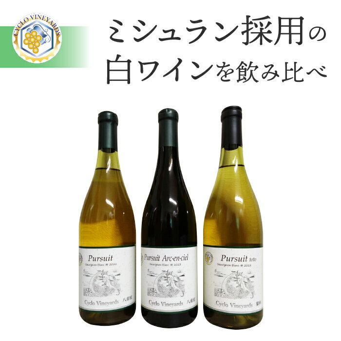 【ふるさと納税】凍霜害 応援!!　ミシュラン採用の白ワインを飲み比べ【496ワイナリー】
