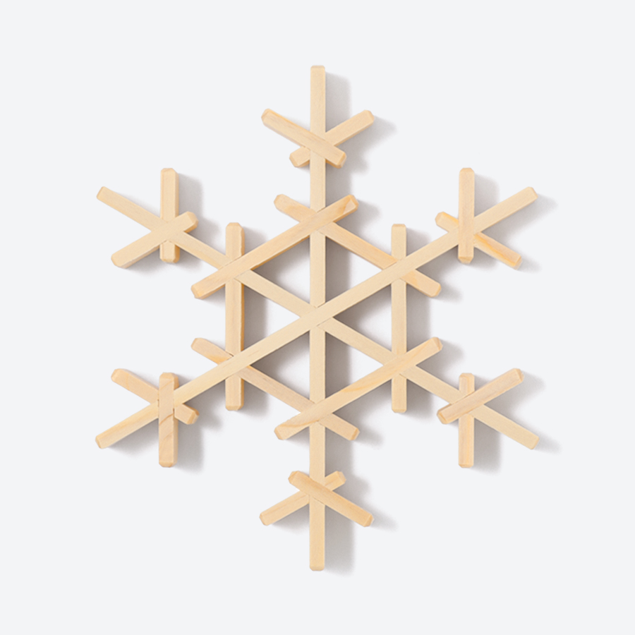 ＜Kinomo＞雪の結晶コースターセット