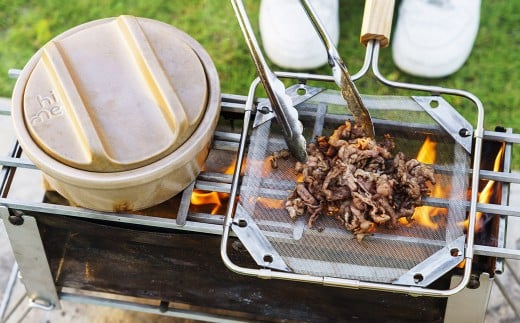 メッシュパン （小） 1個 （幅21cm×長さ38cm×厚さ2.4cm） 1個 直火焼専用 フライパン 調理器具