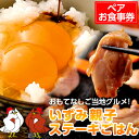 【ふるさと納税】いずみ親子ステーキごはんペアお食事券(2名様1回分) お食事券 チケット ペア 卵 鶏 ご当地グルメ おもてなし 店舗が選べる 【いずみ親子メニュー推進協議会】