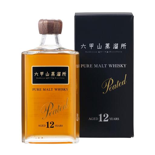 六甲山蒸溜所 ピュアモルトウイスキー 12年 ピーテッド 720ml瓶 1本 ウイスキー