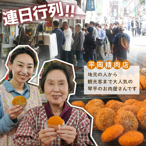 平岡肉コロッケ 4ダース (12個入×4箱) コロッケ 肉コロッケ 揚げ物 肉 ご当地 おかず おつまみ お弁当 食品 四国 F5J-414