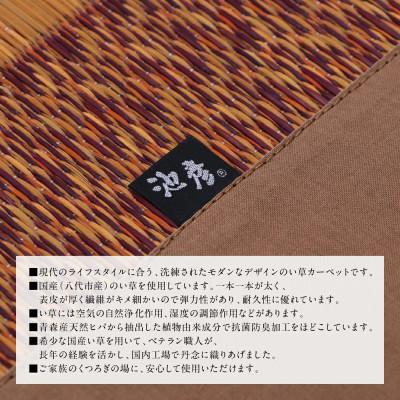 ふるさと納税 八代市 い草 ラグ DXランクス ベージュ 176cm×230cm 【イケヒコ・コーポレーション】(八代市) |  | 02