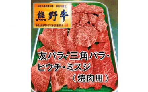 
和歌山県産特産高級和牛「熊野牛」焼き肉用セット500ｇ
