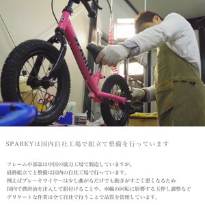 キックバイク SPARKY WHITE 1台 自転車 キッズバイク 自転車 子供用自転車 入学祝い自転車 かわいい自転車 カラー豊富自転車