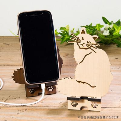 ふるさと納税 大木町 【国産/雑貨】スマホスタンド010 高さ約17cm 《メープル色》(大木町) CK100 |  | 01