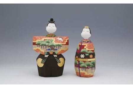 SEJD-2.【桃の節句のお祝いに】奈良一刀彫　雛人形　あきしの　6号