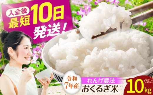 ＜年内発送＞＜令和7年度産＞れんげ畑のおくるぎ米 10kg/環境保全米 お米 おこめ/御嵩町/株式会社アオキ [AVBN006]