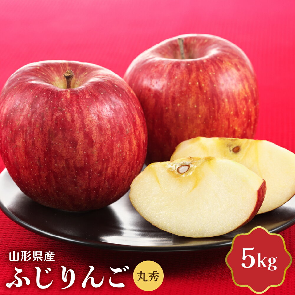 【ふるさと納税】【令和8年産】ふじりんご 5kg 丸秀 山形県産 | りんご 林檎 アップル 旬 果物 フルーツ 贈答 ふじ ギフト お取り寄せ 送料無料 山形県 河北町【JAさがえ西村山】