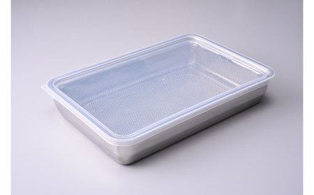 お料理はかどる角バット・角ザルセット　1/1サイズ キッチン用品 調理器具 キッチンツール【011S035】