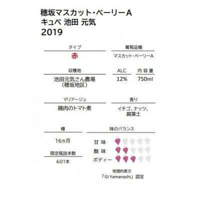 ふるさと納税 韮崎市 穂坂マスカット・ベーリーA キュベ 池田元気　750ml |  | 02