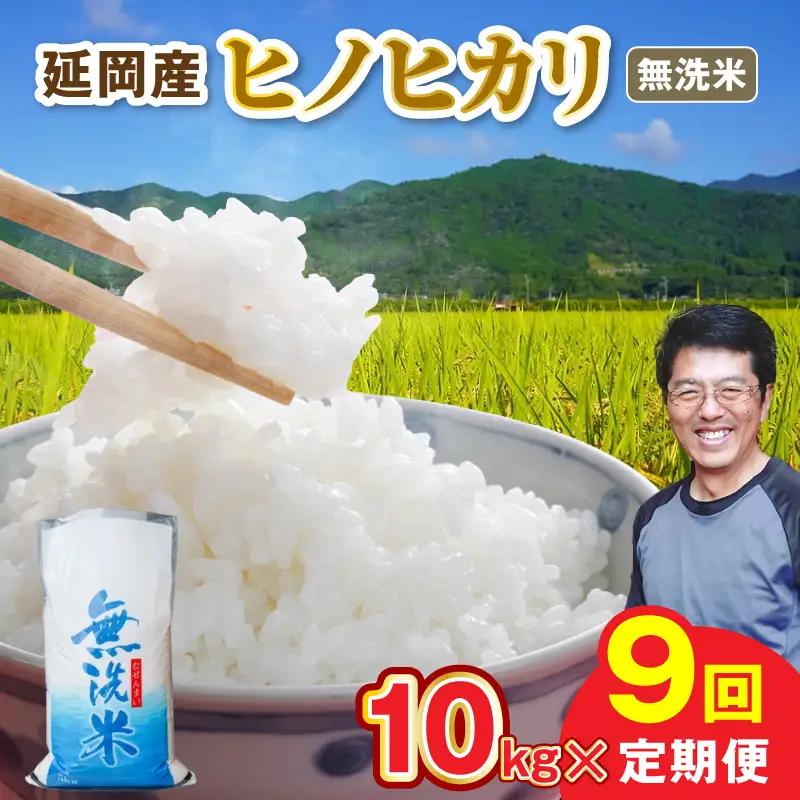 延岡産ヒノヒカリ（無洗米）10kg 9ヶ月定期便 N0218-YJ005