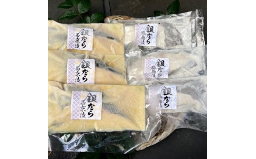 
＜毎月定期便＞銀だら漬け魚詰合せ(西京漬100g×3切れ・塩麹漬100g×3切れ)全12回【4007846】
