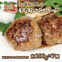 【ふるさと納税】 手作り ハンバーグ 100g × 7個 泉 精肉店 国産 黒毛和牛 豚 合い挽き 肉 お肉 にく 肉屋 惣菜 おかず お弁当 冷凍 小分け 真空パック 味付き 焼くだけ 簡単調理 お弁当 弁当 和風ハンバーグ デミグラスハンバーグ アレンジ可 愛媛 宇和島 E010-142001