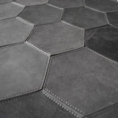 ふるさと納税 河内長野市 本革玄関マット スモーク グレー 国産レザー Teha’amana |  | 01
