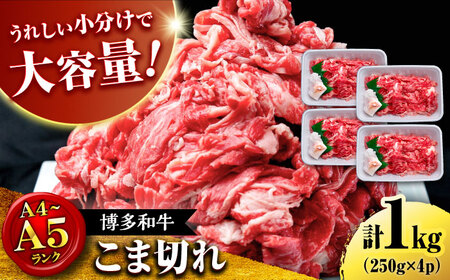 【大容量！】博多和牛 こま切れ 1kg （250g×4）桂川町/肉のくまもと屋[ADCI018]
